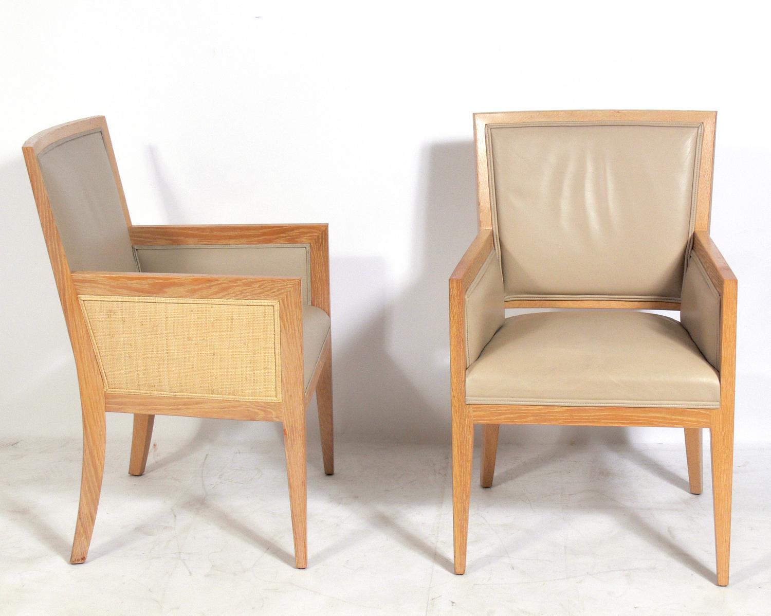 2 Jean-Michel Frank's Modern Luxury Dining Chairs