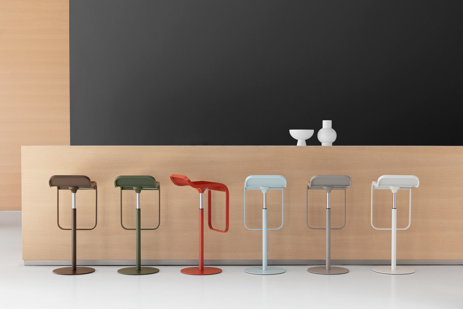 Lem Piston Bar Stool lacquered in multiple colors