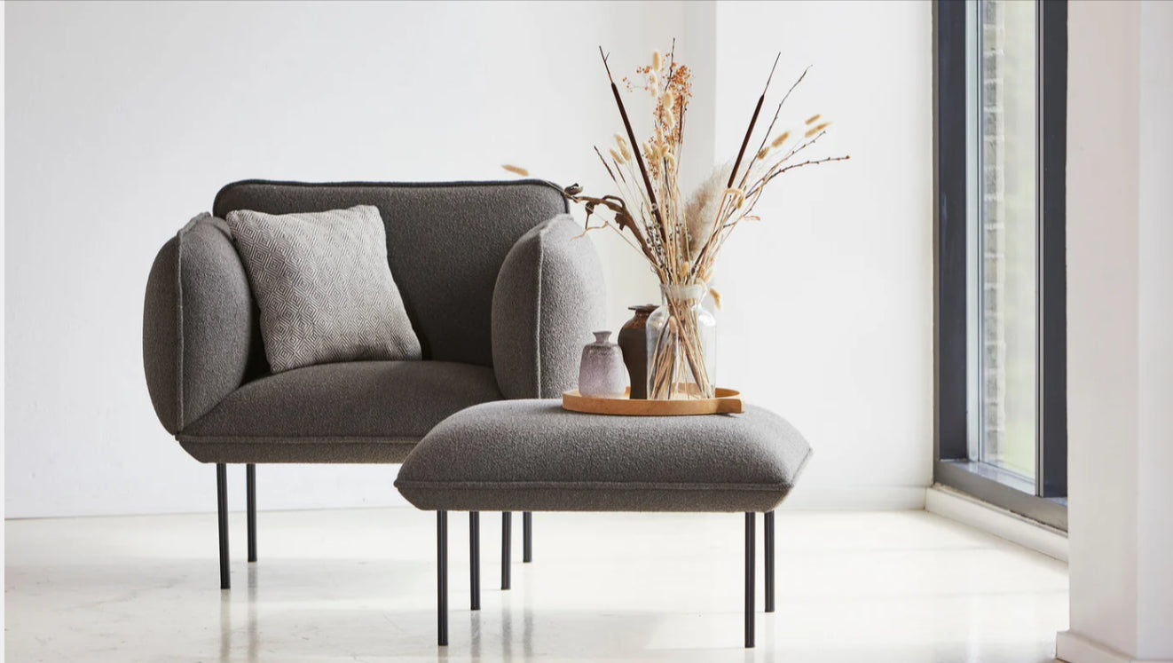 Accent Chairs with an Ottoman