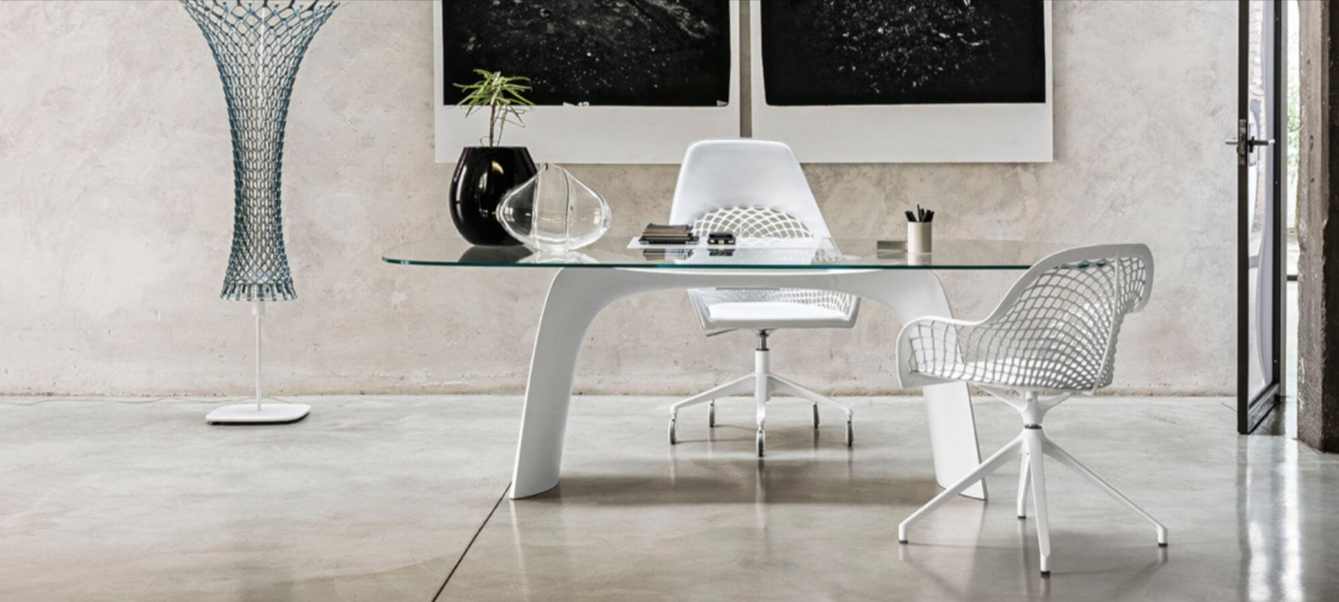 In stock white modern luxury chairs