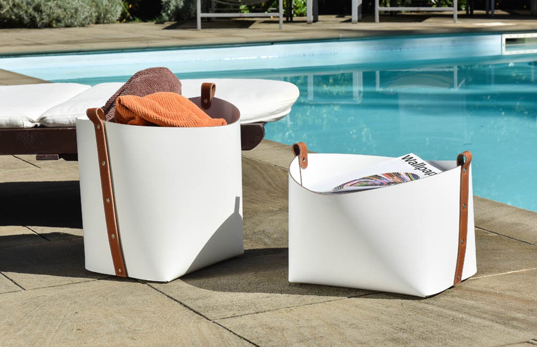 Pinetti leather luxury modern baskets