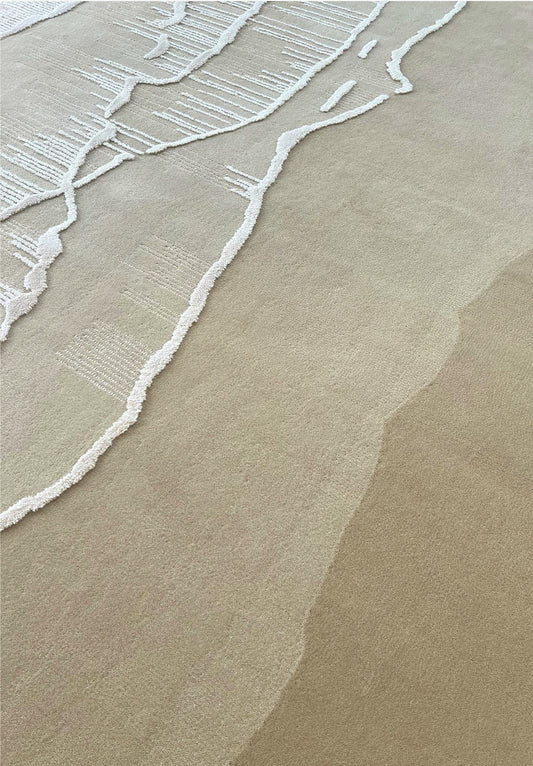 Surf Rug by Volver Studios in beige