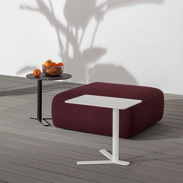 Yo side table white black by lapalma