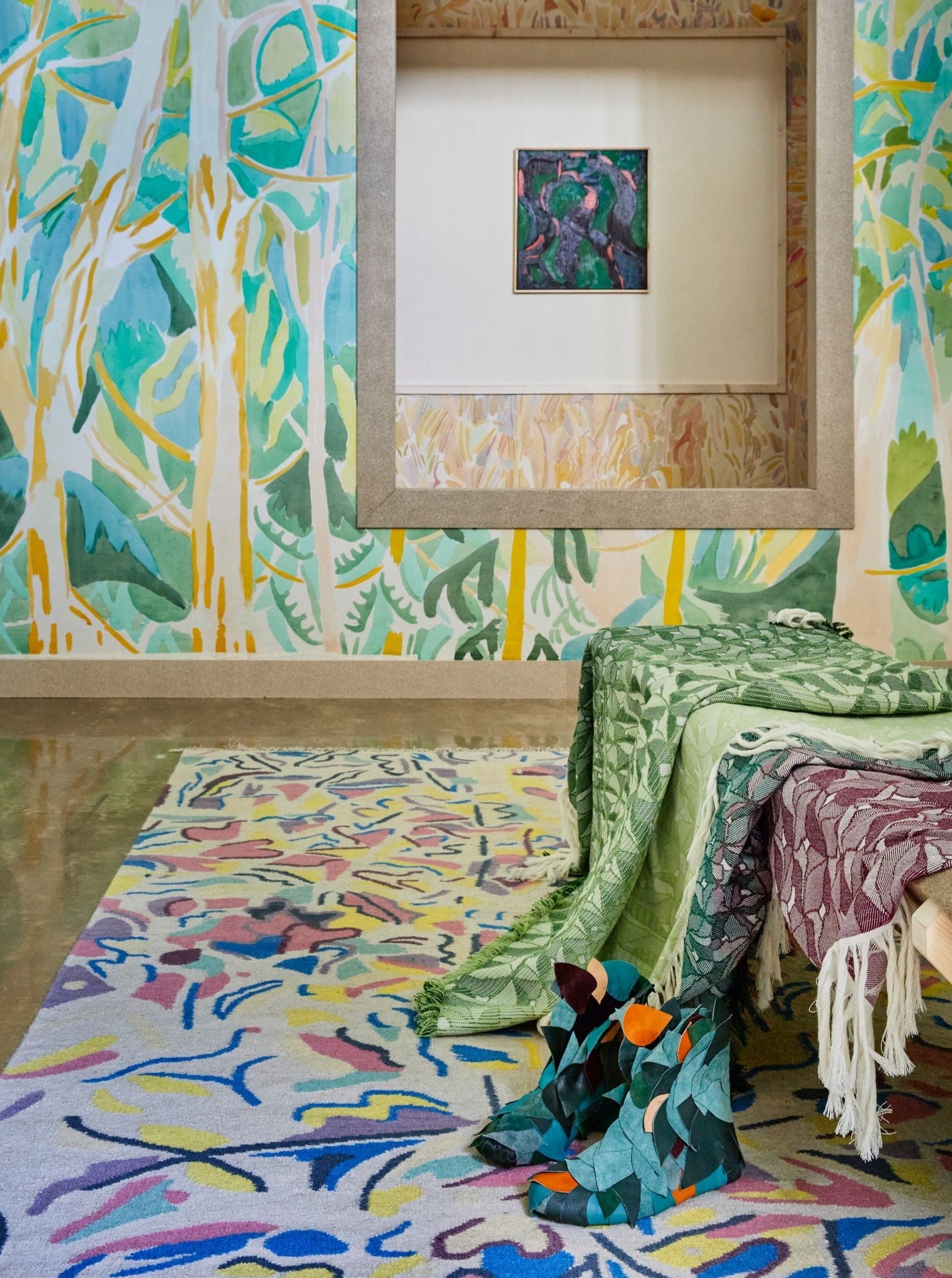 Winter Storm Rug by Volver Studios