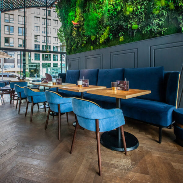 Billiani chairs in restaurant