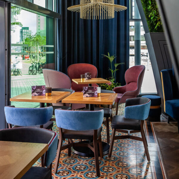 Billiani chairs in restaurant