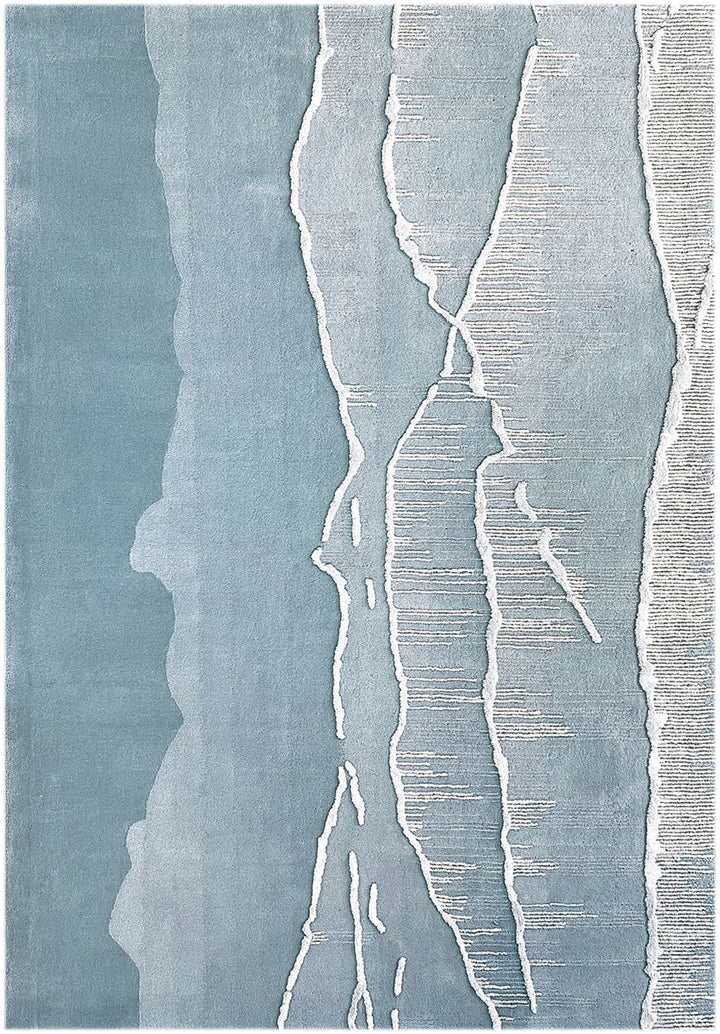 Surf Rug by Volver Studios in blue