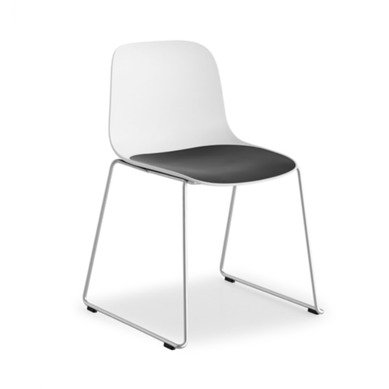 Seela Chair with seatpad sled base by Lapalma