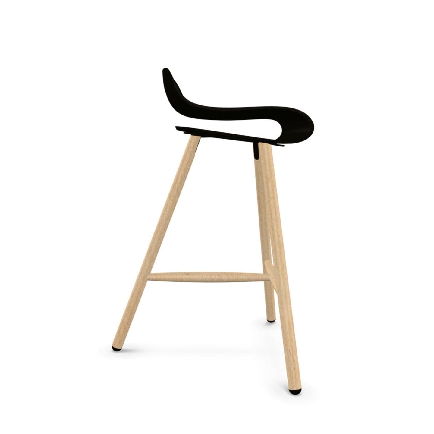 BCN Stool Wooden Base | Kristalia