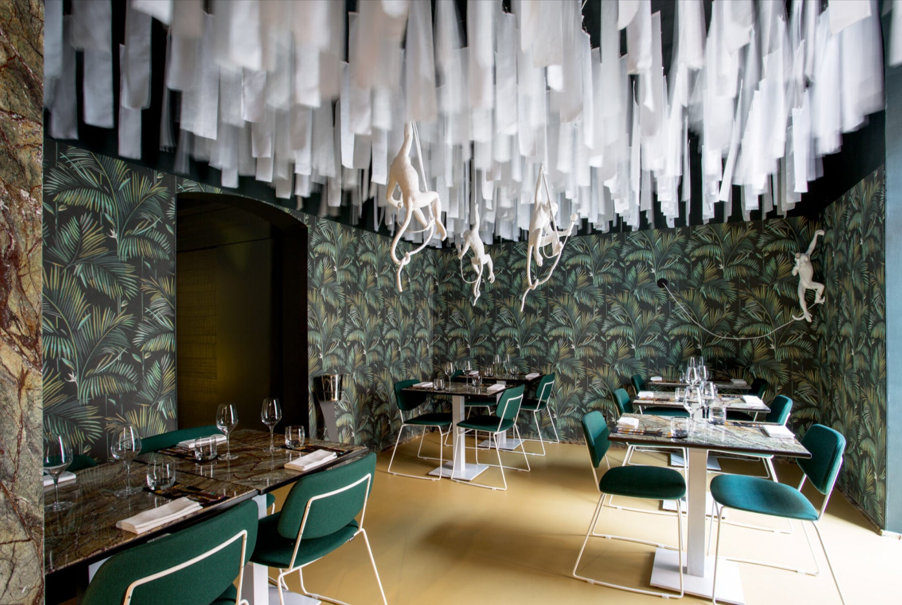 Billiani chairs in restaurant