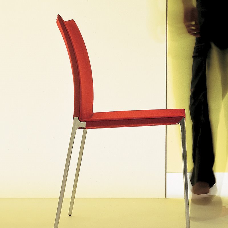 Lia red Dining Chair by Italian brand Zanotta