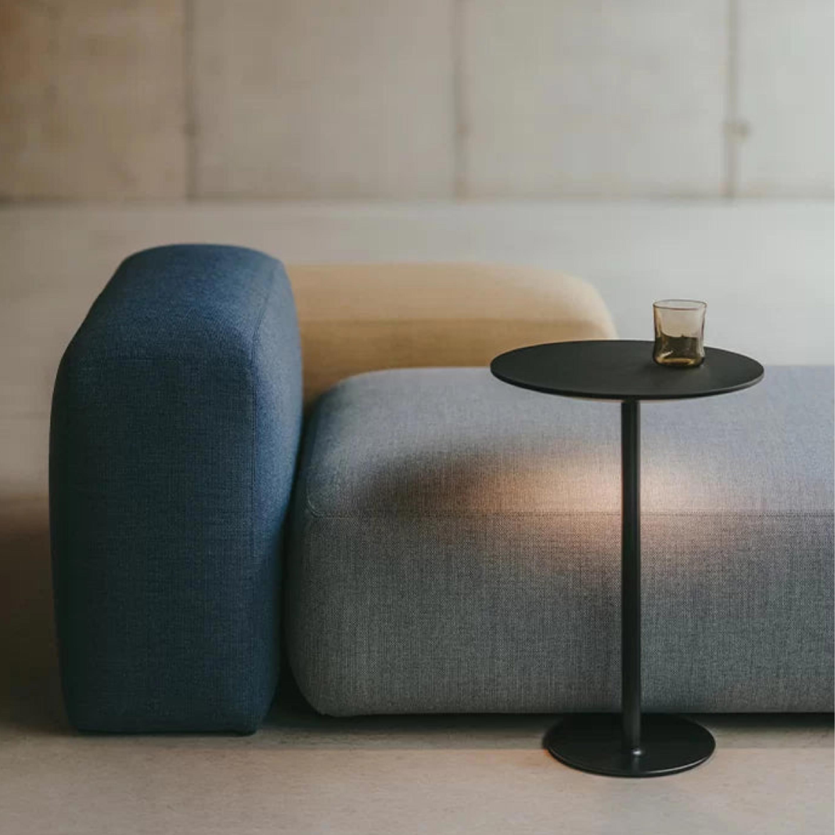 Plus sofa and black side table in modern living environment
