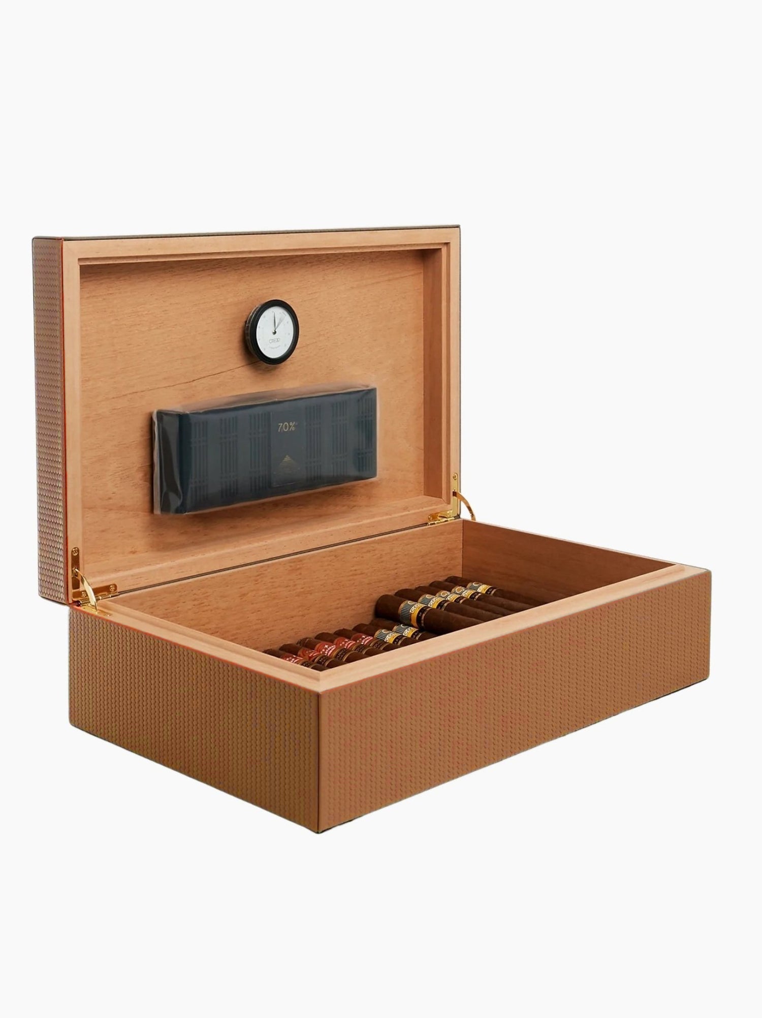 Pinetti luxury leather gift box in brown
