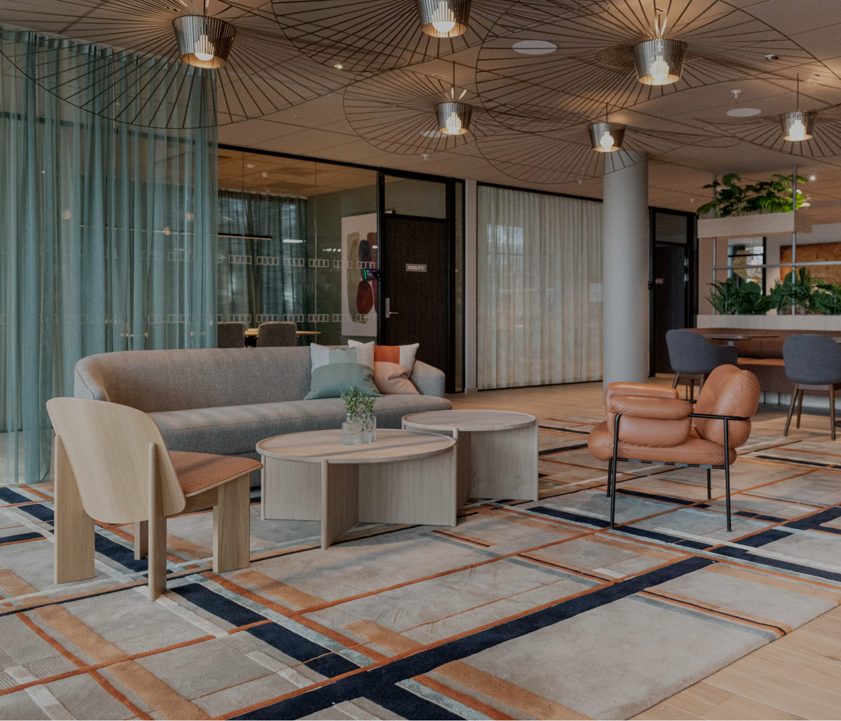Ruter geometric rug by Volver Modern Loft contract rug hotel hospitality