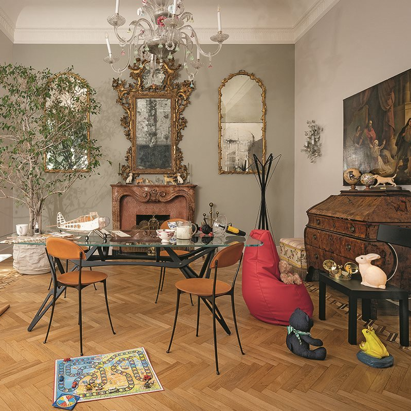 Sacco Bean Bag Zanotta in living room