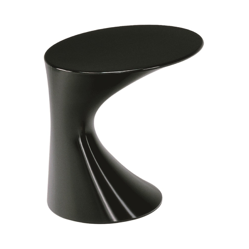 Tod Side Table by Zanotta in black polypropylene