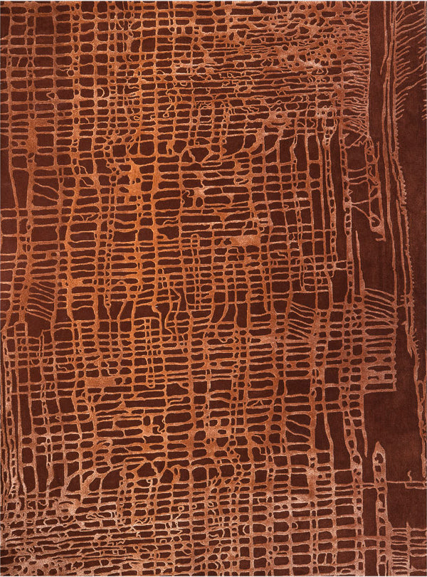 Uma Terracotta Rug volver studios modern loft nature inspired