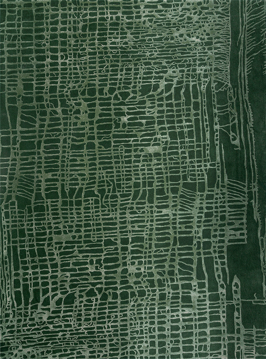 Uma green rug by volver modern loft organic natural rug pattern