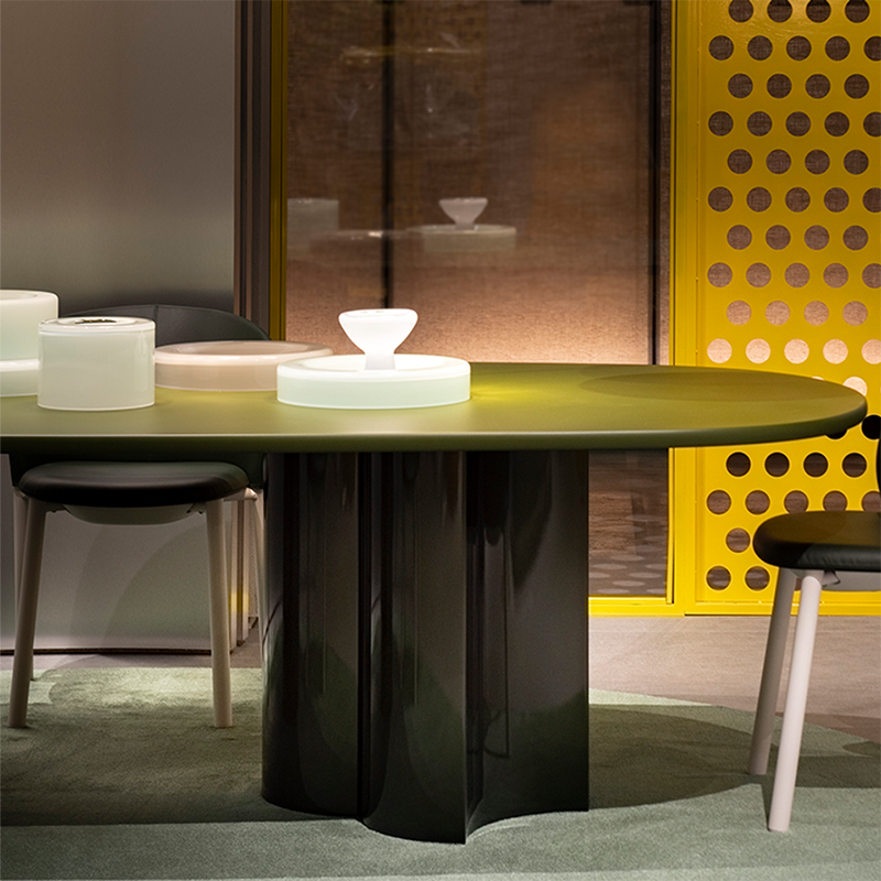 Bol Table by Zanotta in green