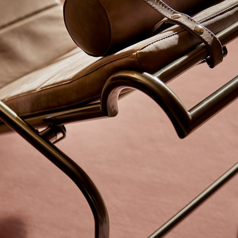 closeup view of Genni Lounge Chair Zanotta