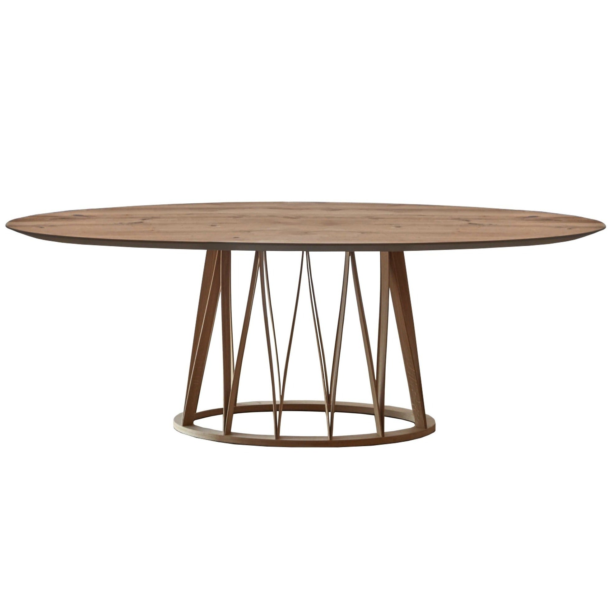 Round Walnut Acco Dining Table by Italian brand Miniforms