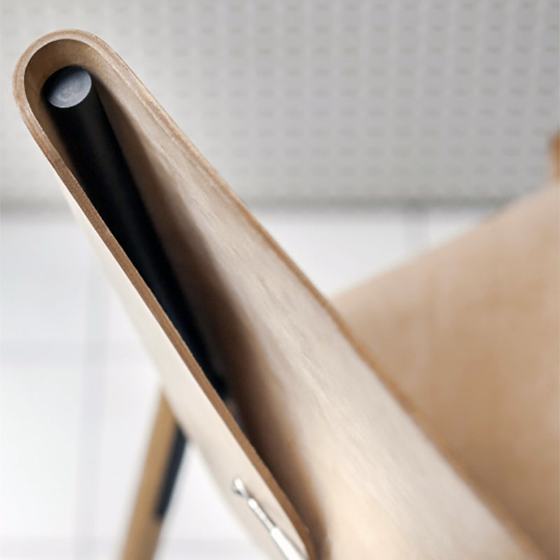 Closeup details 1085 Edition Chair in natural Leather by Kristalia