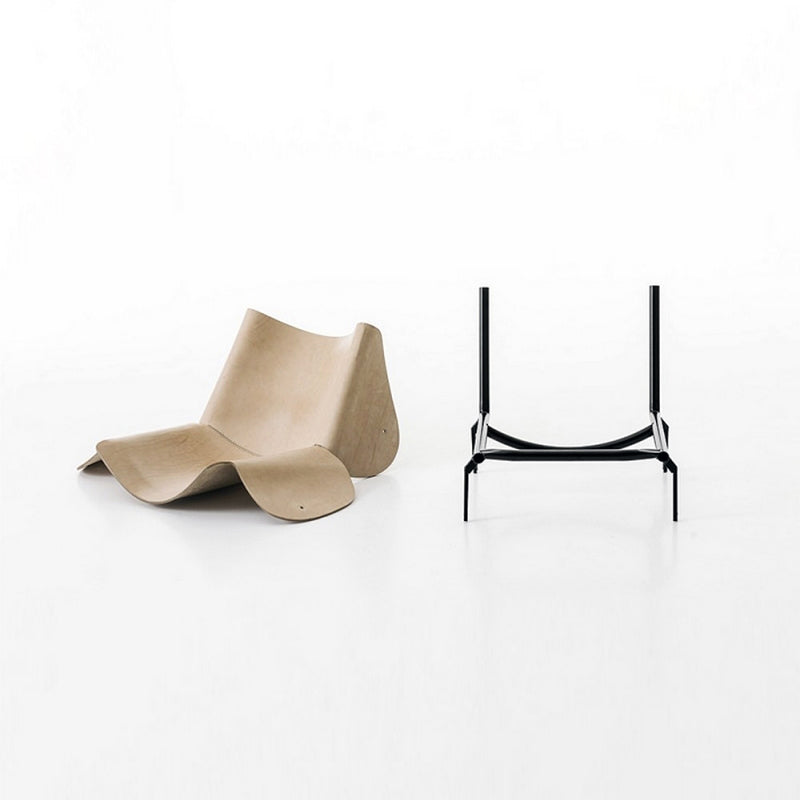 Deconstructed Natural 1085 Edition Leather Chair by Kristalia