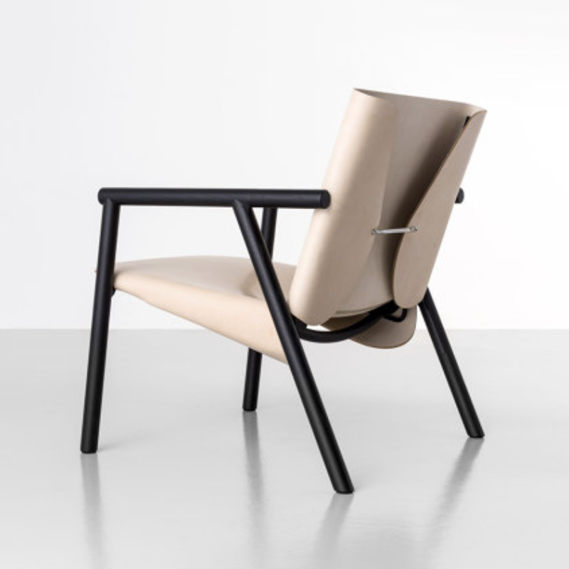 1085 Edition Lounge Armchair in natural leather by Italian brand Kristalia