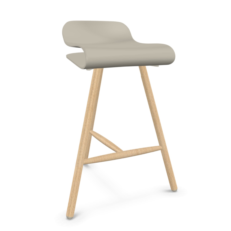 BCN Stool Wooden Base | Kristalia