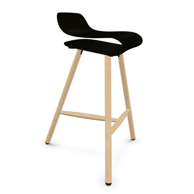 BCN Stool Wooden Base | Kristalia