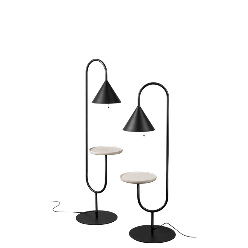 floor lamp with table