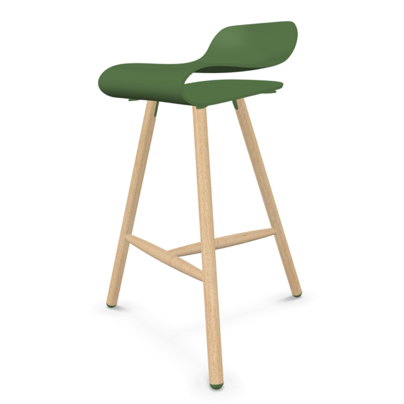 BCN Stool Wooden Base | Kristalia