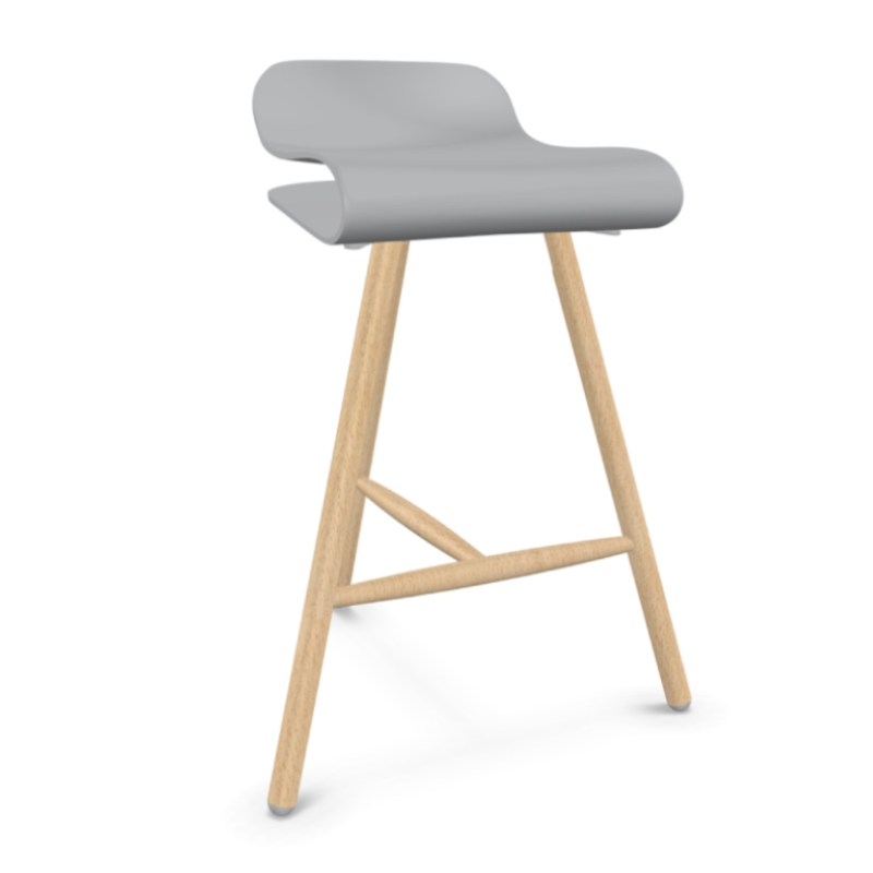 BCN Stool Wooden Base | Kristalia