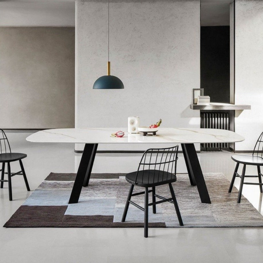 alexander ceramic dining table and chairs by Midj