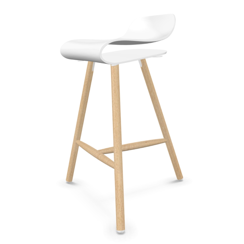 BCN Stool Wooden Base | Kristalia