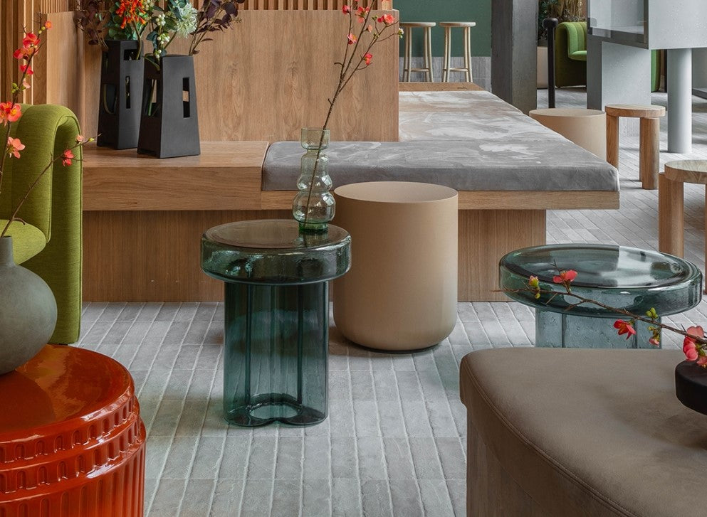 Miniforms Soda Side table in petrol green