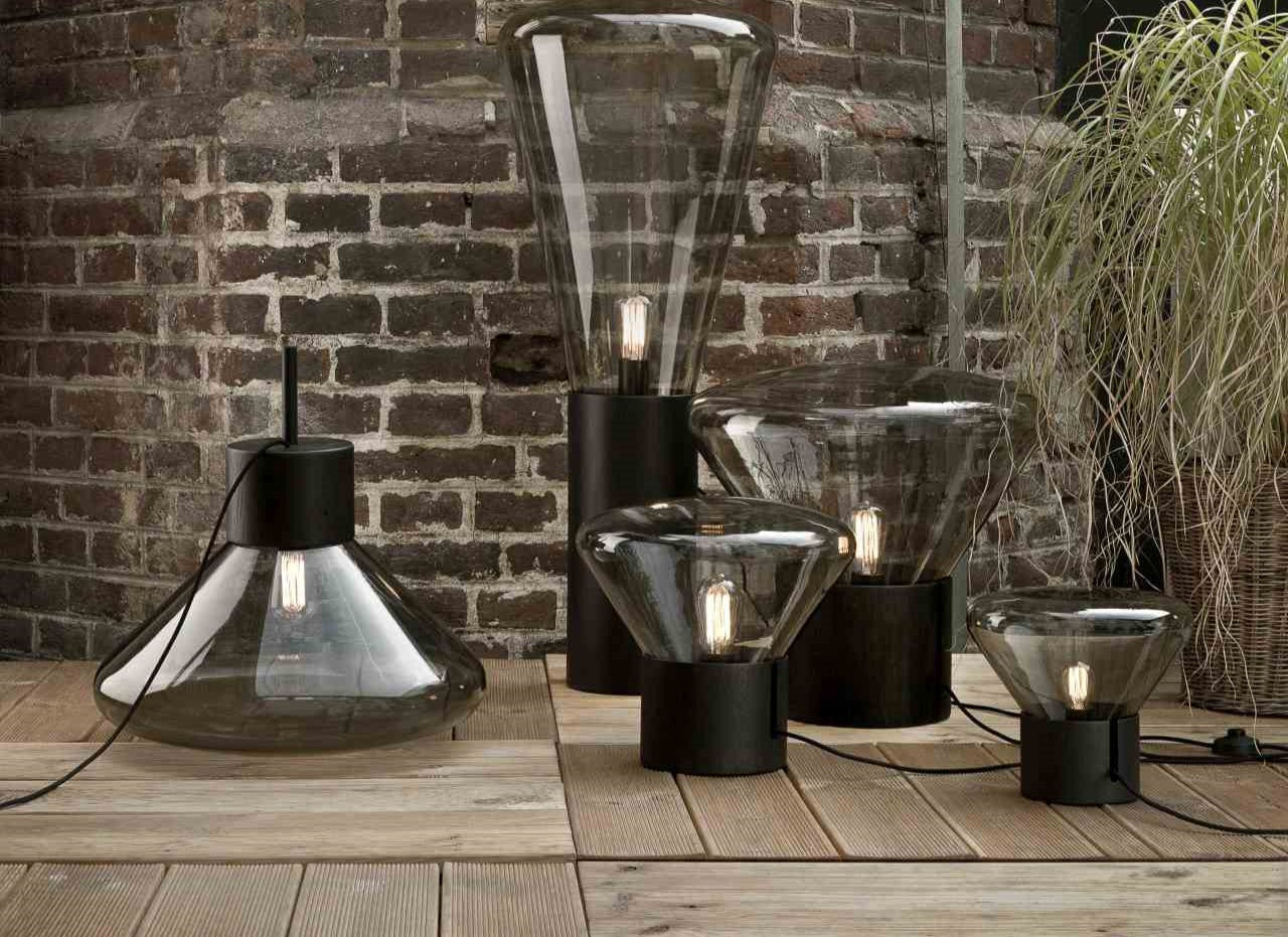 Black floor lamp
