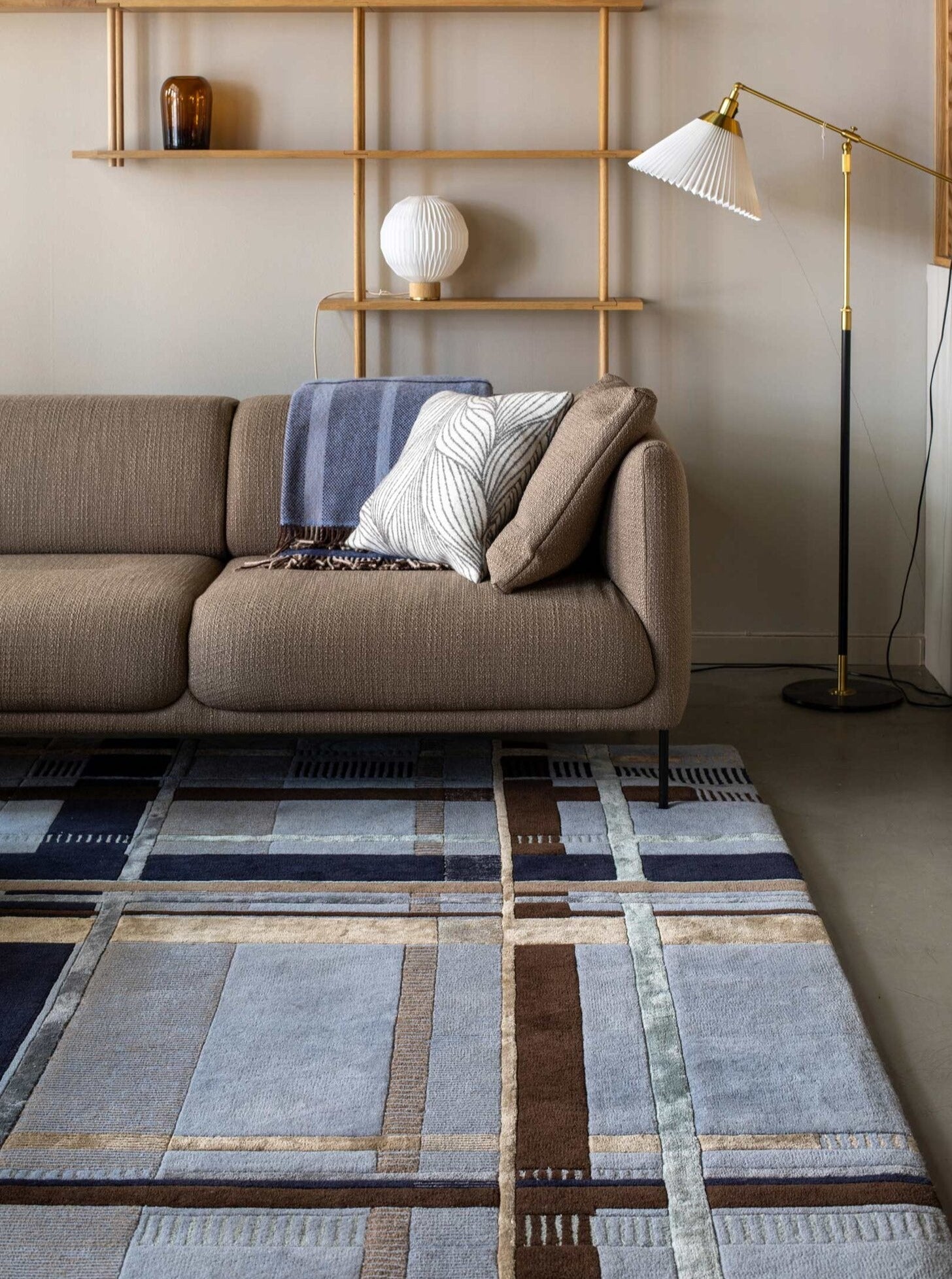Ruter Royal Marine Handtufted Rug