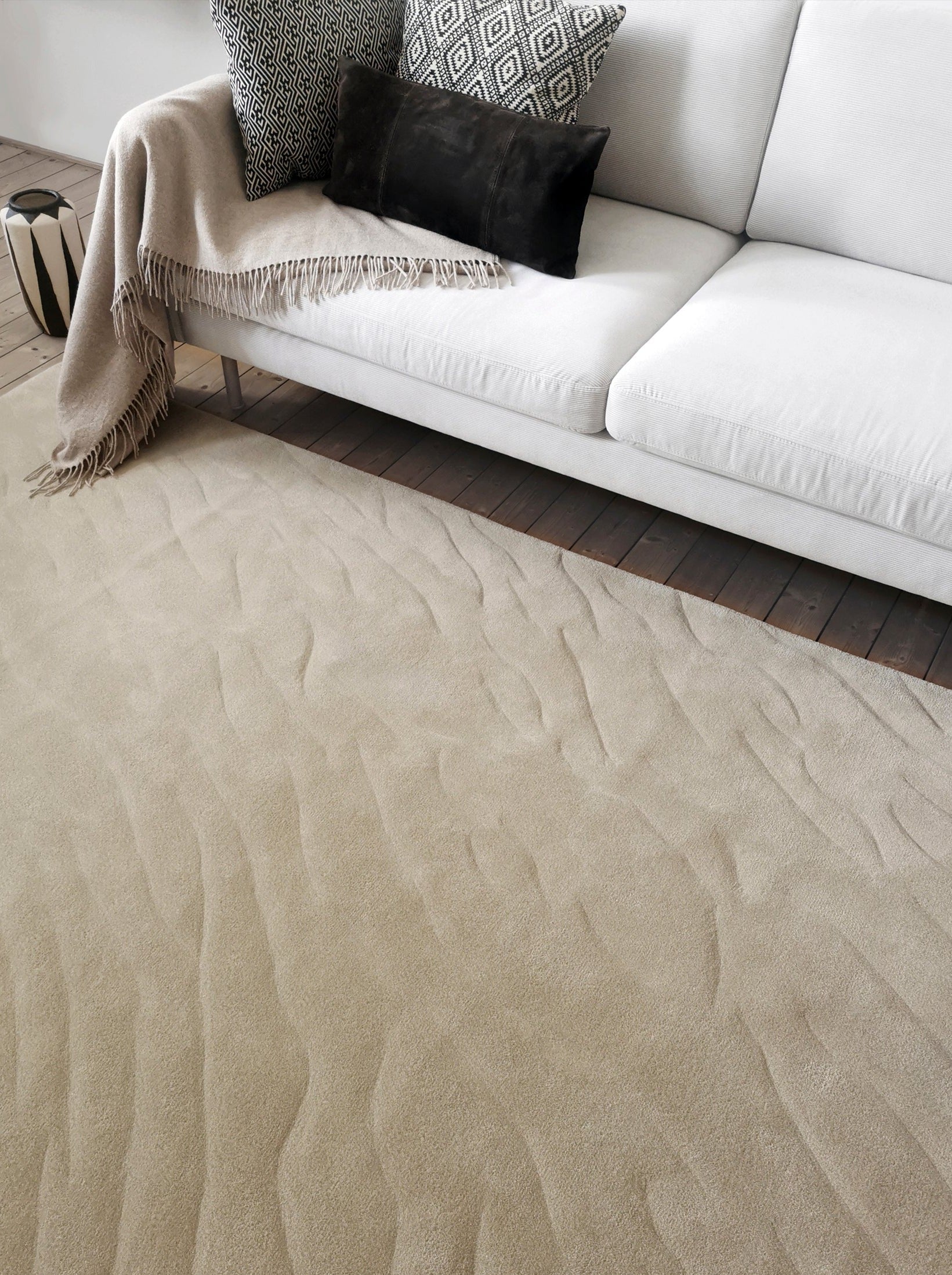 sand rug by volver studios luxury rugs
