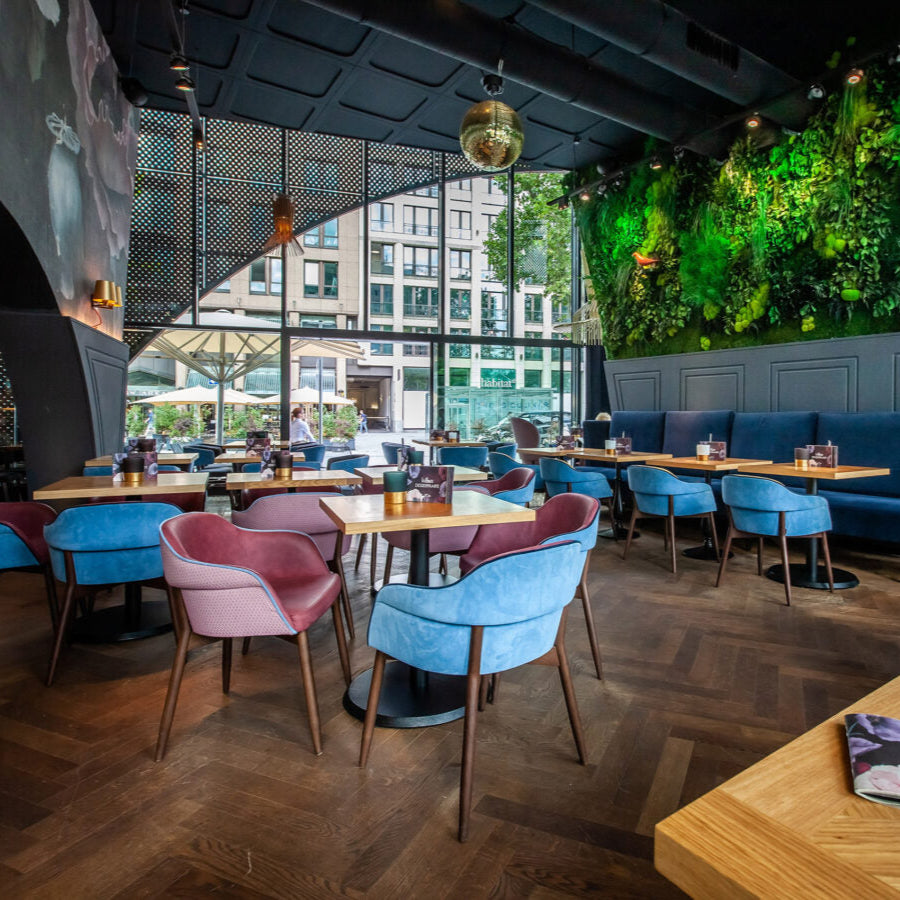 Billiani chairs in restaurant