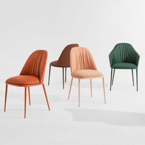 Lea colored luxury dining chairs by Italian brand Midj