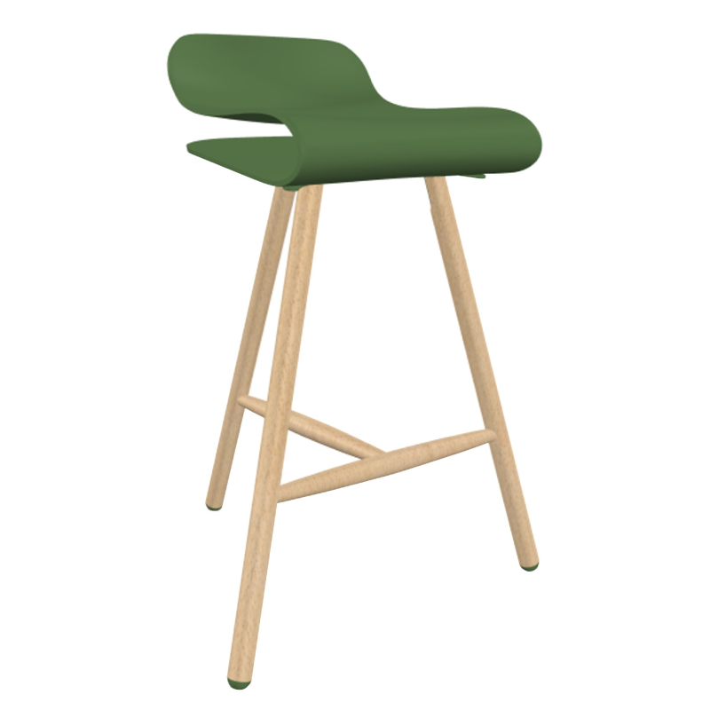 BCN Stool Wooden Base | Shop Kristalia at Modern Loft BCN Stool Wooden Base | Shop Kristalia at Modern Loft