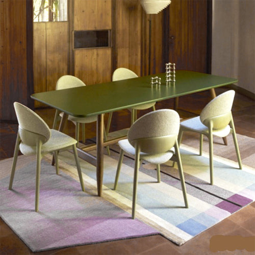 Unique furniture by Billiani Green chairs and dining table 