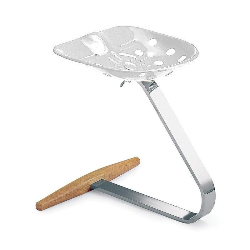 Mezzadro Stool in white by Zanotta