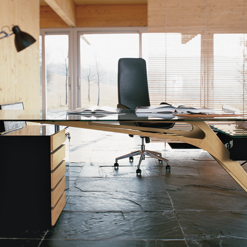 Cavour Desk by Carlo Mollino in a modern office
