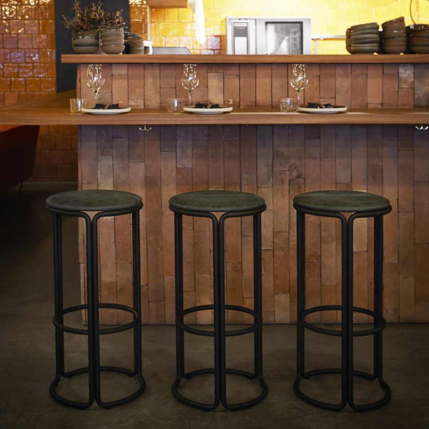 Haldi Stools Hardie Stool Upholstery | Please Wait To Be Seated