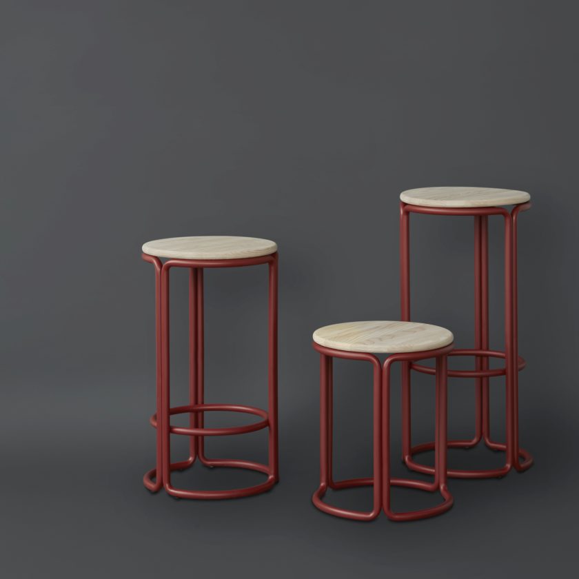 Haldi Stools Hardie Stool | Please Wait To Be Seated