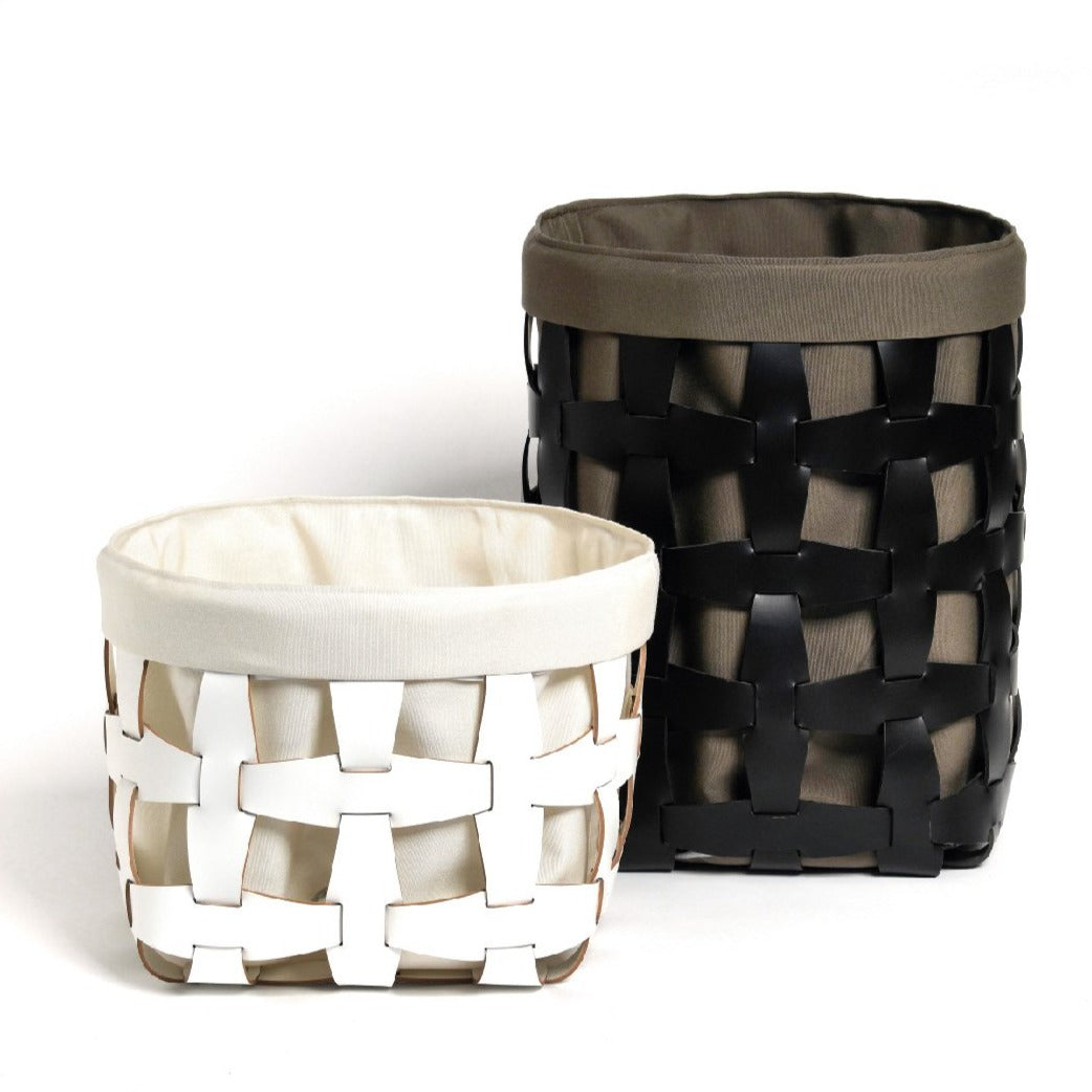 pinetti leather basket