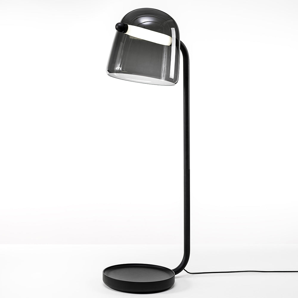 black floor lamp