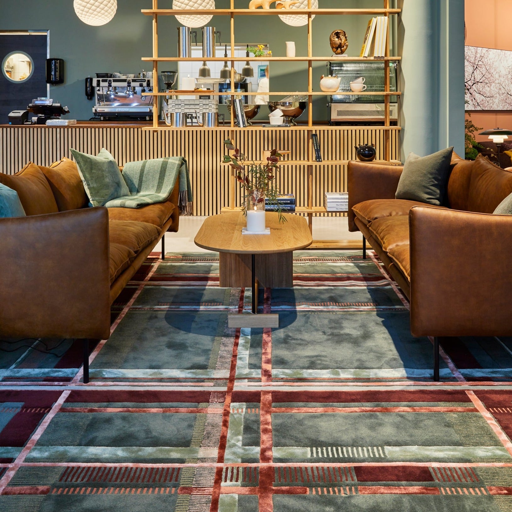 Army Green Round Rug Ruter Army Green Rug | Luxury modern rugs